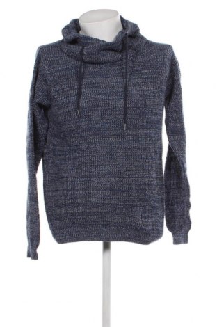 Мъжки пуловер Manguun, Размер L, Цвят Син, Цена 11,02 лв.