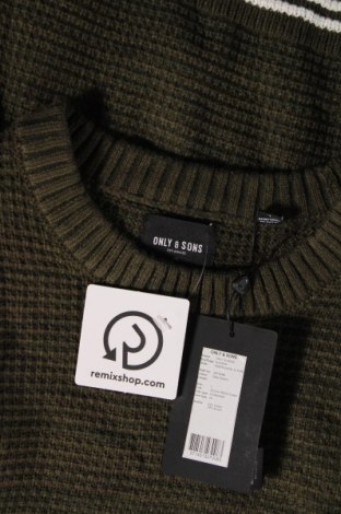 Pánsky sveter  Only & Sons, Veľkosť L, Farba Zelená, Cena  6,88 €