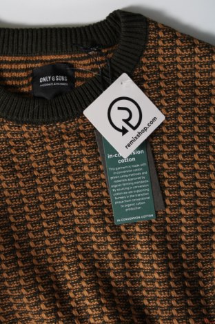 Мъжки пуловер Only & Sons, Размер L, Цвят Многоцветен, Цена 18,86 лв.