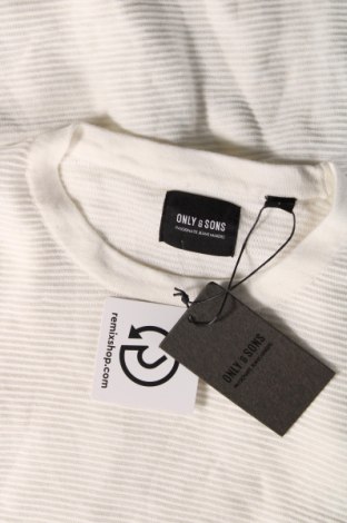 Ανδρικό πουλόβερ Only & Sons, Μέγεθος L, Χρώμα Λευκό, Τιμή 10,67 €