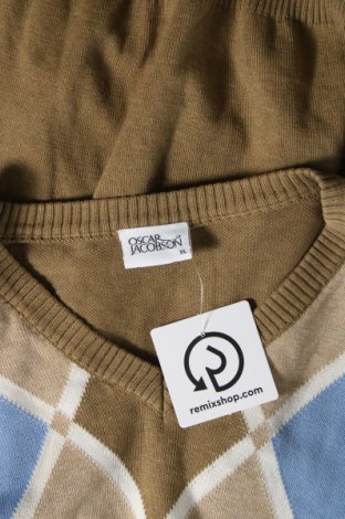 Мъжки пуловер Oscar Jacobson, Размер XL, Цвят Бежов, Цена 58,73 лв.