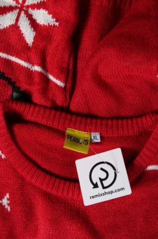 Мъжки пуловер Peanuts, Размер XL, Цвят Червен, Цена 14,50 лв.