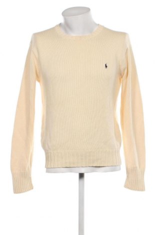 Męski sweter Polo By Ralph Lauren, Rozmiar M, Kolor ecru, Cena 282,11 zł
