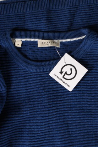 Herrenpullover Selected Homme, Größe M, Farbe Blau, Preis € 30,62