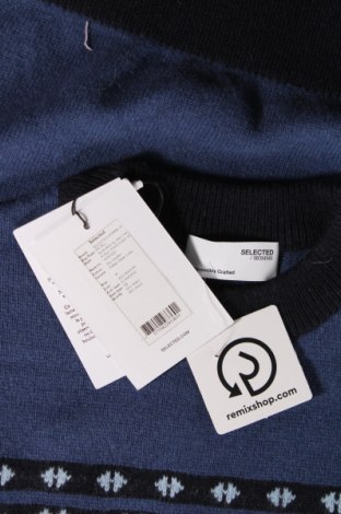 Herrenpullover Selected Homme, Größe M, Farbe Blau, Preis € 21,03