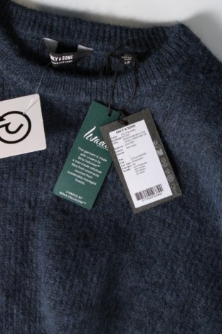 Ανδρικό πουλόβερ Only & Sons, Μέγεθος L, Χρώμα Μπλέ, Τιμή 9,01 €