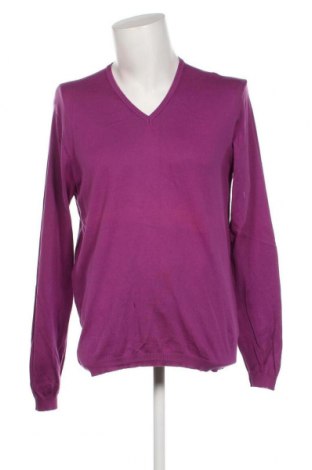 Мъжки пуловер United Colors Of Benetton, Размер XL, Цвят Лилав, Цена 13,92 лв.