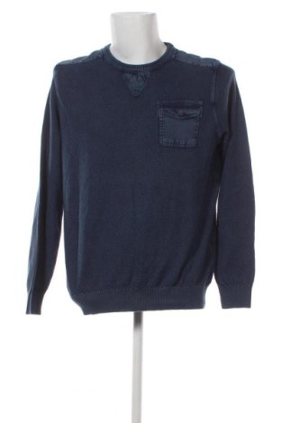 Ανδρικό πουλόβερ Walbusch, Μέγεθος L, Χρώμα Μπλέ, Τιμή 22,05 €