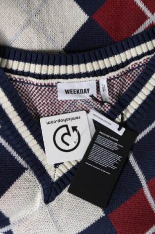 Мъжки пуловер Weekday, Размер L, Цвят Многоцветен, Цена 22,04 лв.