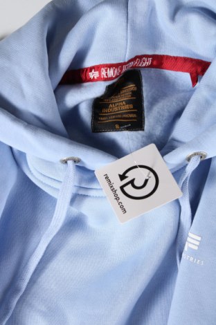 Herren Sweatshirt Alpha Industries, Größe S, Farbe Blau, Preis 39,47 €