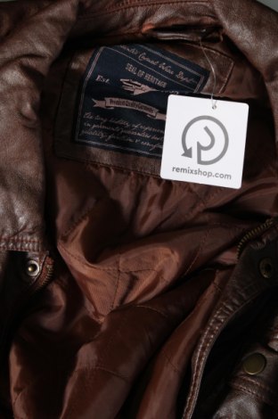 Pánska kožená bunda , Veľkosť L, Farba Hnedá, Cena  15,28 €