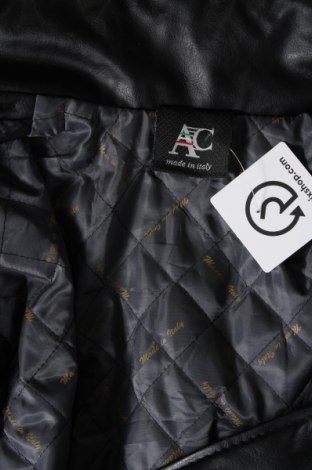 Ανδρικό δερμάτινο μπουφάν, Μέγεθος XL, Χρώμα Μαύρο, Τιμή 11,52 €