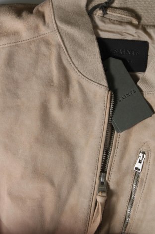Ανδρικό δερμάτινο μπουφάν AllSaints, Μέγεθος XL, Χρώμα  Μπέζ, Τιμή 300,16 €