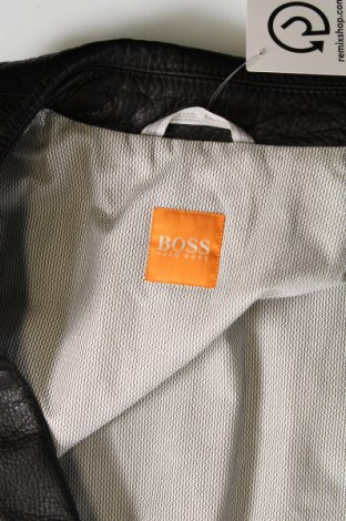 Ανδρικό δερμάτινο μπουφάν BOSS, Μέγεθος XL, Χρώμα Μαύρο, Τιμή 588,24 €