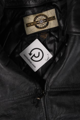 Pánska kožená bunda  North End, Veľkosť S, Farba Čierna, Cena  50,36 €