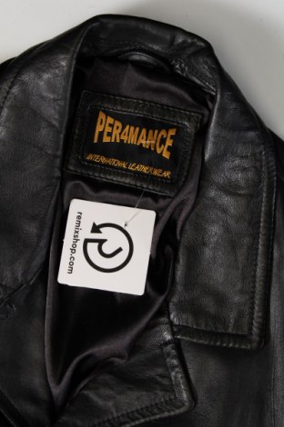 Ανδρικό δερμάτινο μπουφάν Performance, Μέγεθος L, Χρώμα Μαύρο, Τιμή 17,87 €