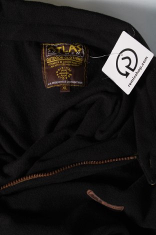 Ανδρική ζακέτα fleece Atlas For Men, Μέγεθος XL, Χρώμα Μαύρο, Τιμή 24,12 €