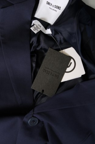 Ανδρικό σακάκι Only & Sons, Μέγεθος M, Χρώμα Μπλέ, Τιμή 17,32 €