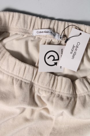 Pantaloni trening de bărbați Calvin Klein, Mărime L, Culoare Bej, Preț 269,74 Lei