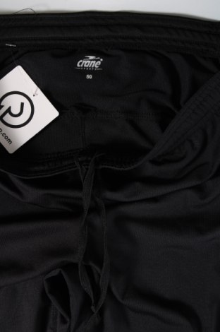 Ανδρικό αθλητικό παντελόνι Crane, Μέγεθος L, Χρώμα Μαύρο, Τιμή 10,41 €