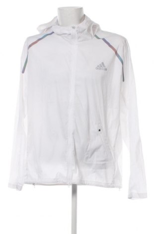 Ανδρικό αθλητικό μπουφάν Adidas, Μέγεθος XL, Χρώμα Λευκό, Τιμή 83,04 €