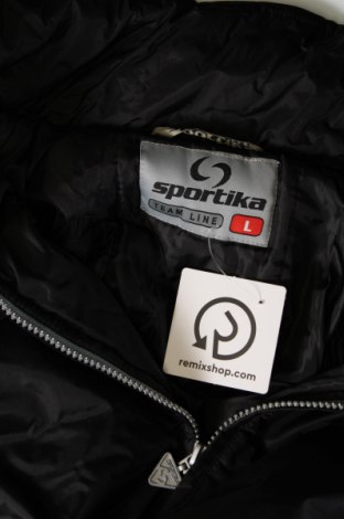 Ανδρικό μπουφάν Sportika, Μέγεθος L, Χρώμα Μαύρο, Τιμή 16,62 €
