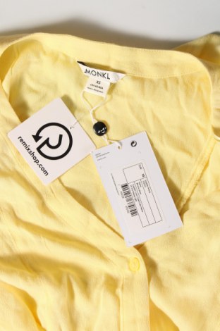Kleid Monki, Größe XS, Farbe Gelb, Preis 8,59 €