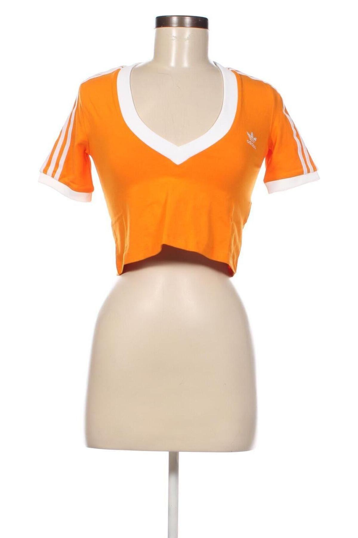 Γυναικεία μπλούζα Adidas Originals, Μέγεθος XXS, Χρώμα Πορτοκαλί, Τιμή 7,89 €