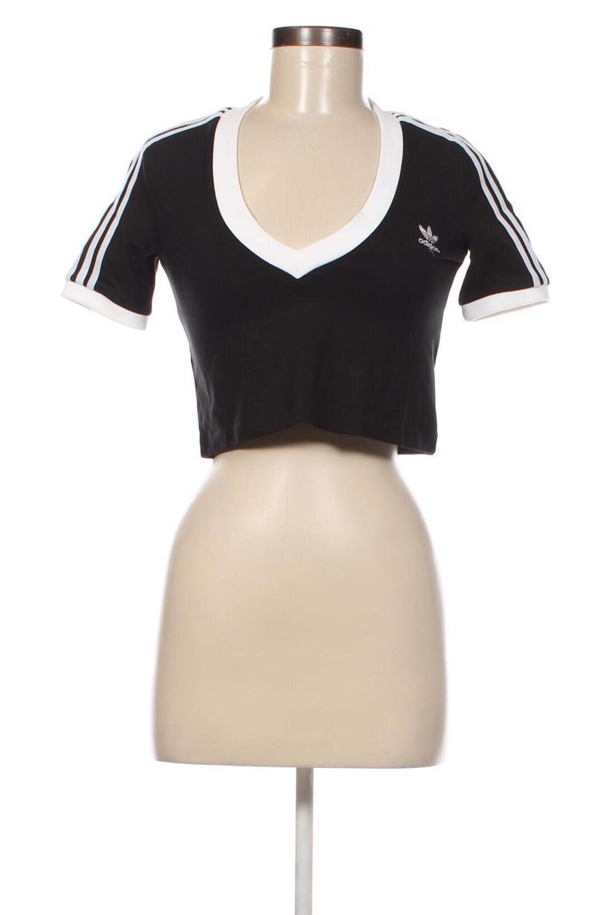 Γυναικεία μπλούζα Adidas Originals, Μέγεθος XS, Χρώμα Μαύρο, Τιμή 7,89 €