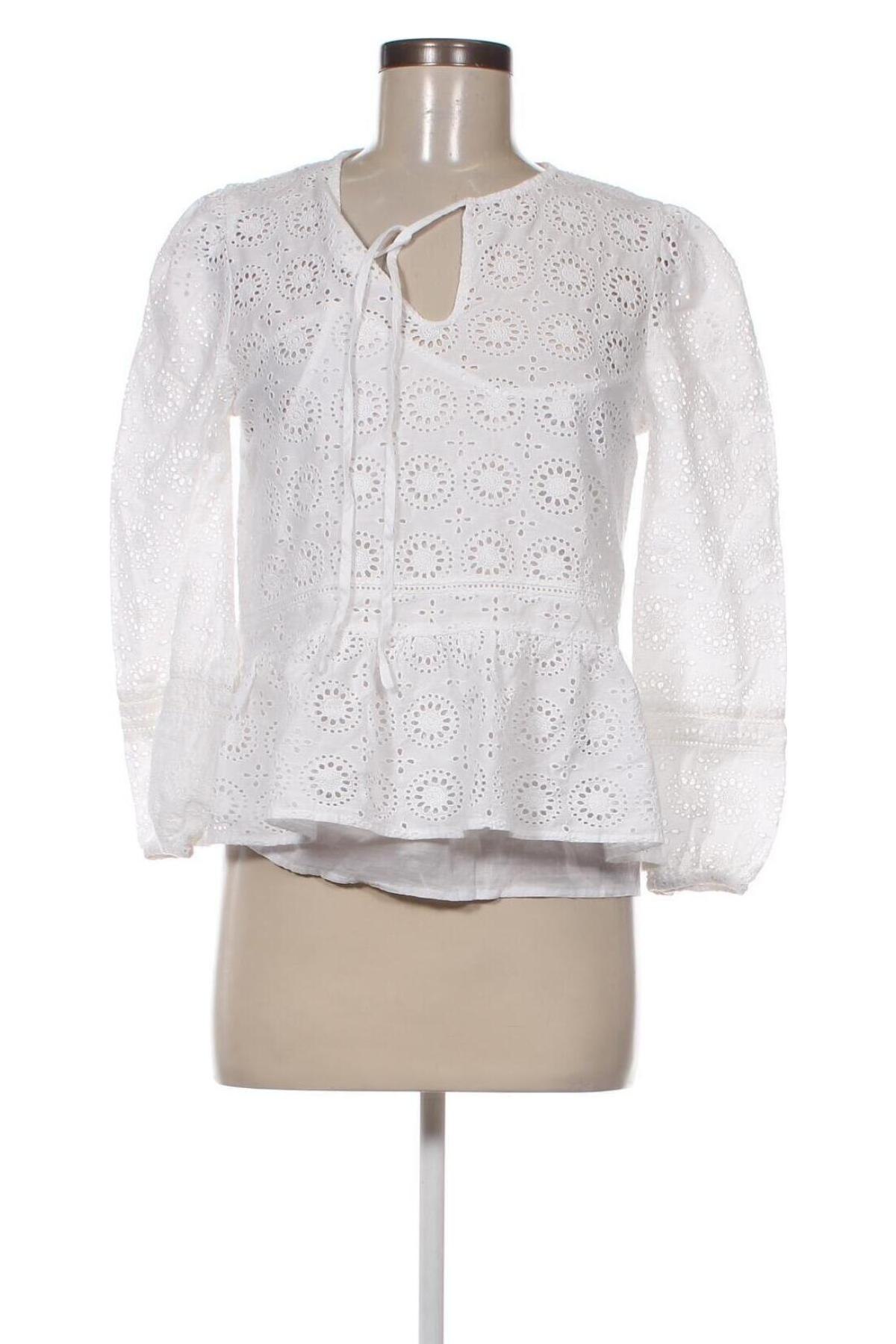 Дамска блуза Barbour, Размер XS, Цвят Бял, Цена 150,00 лв.