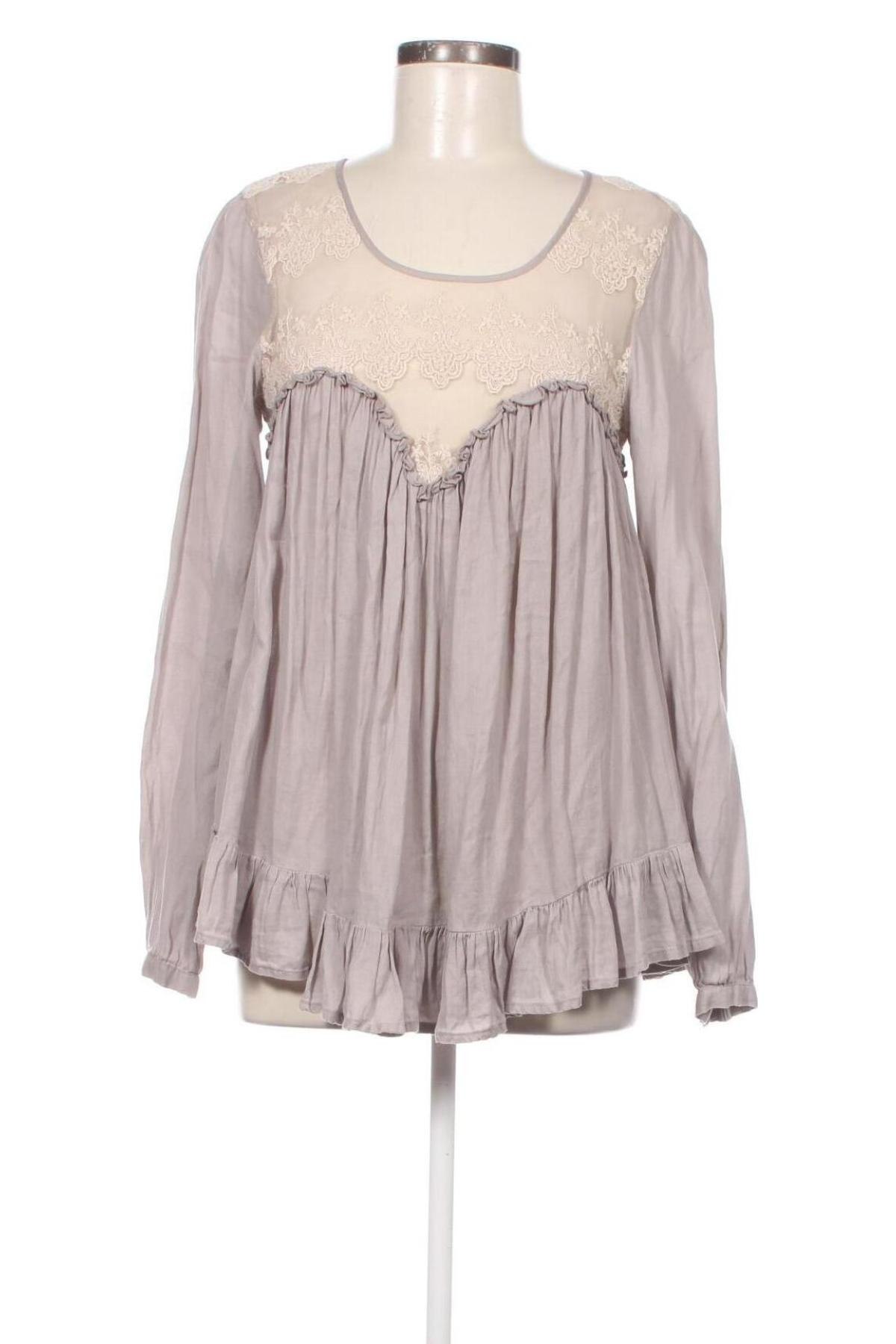 Дамска блуза Custommade, Размер M, Цвят Сив, Цена 43,07 лв.
