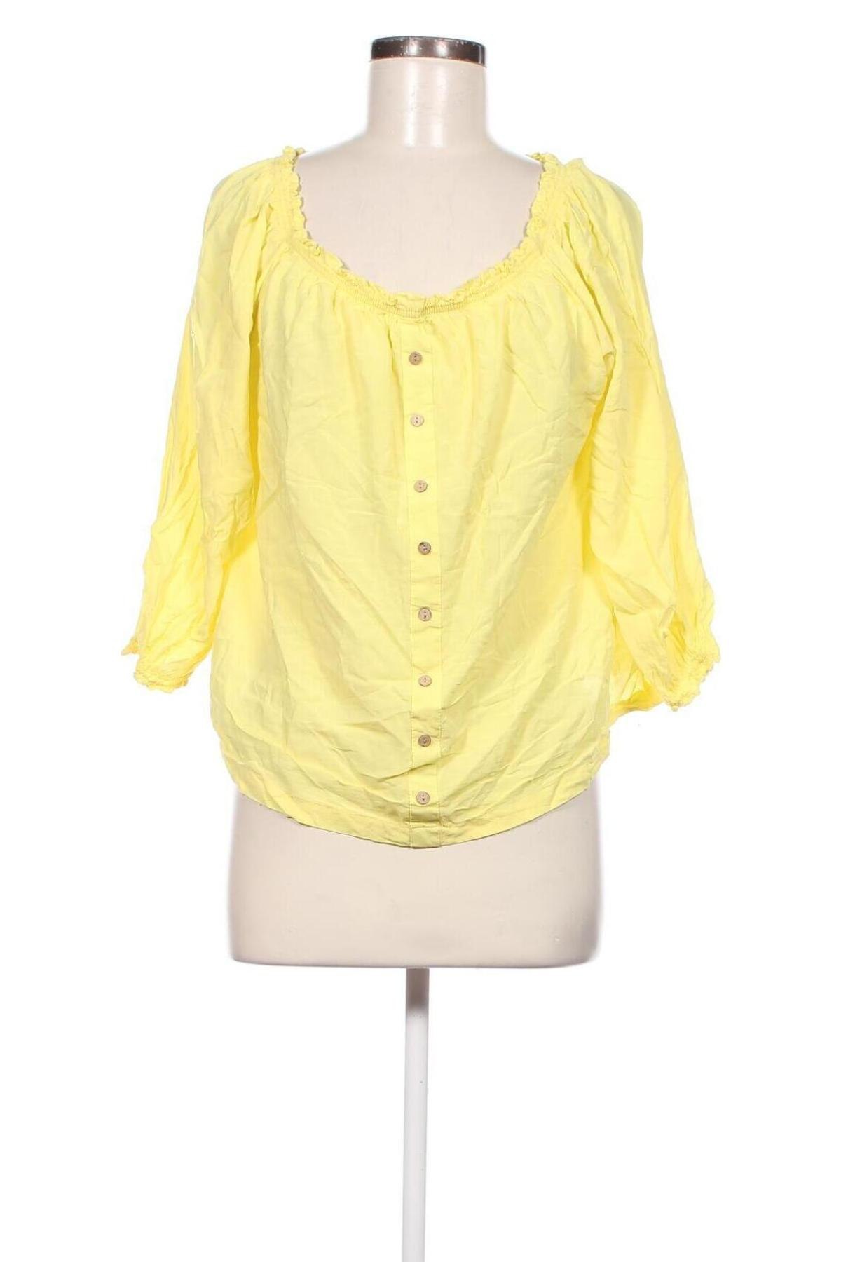 Дамска блуза Jean Pascale, Размер M, Цвят Жълт, Цена 3,42 лв.