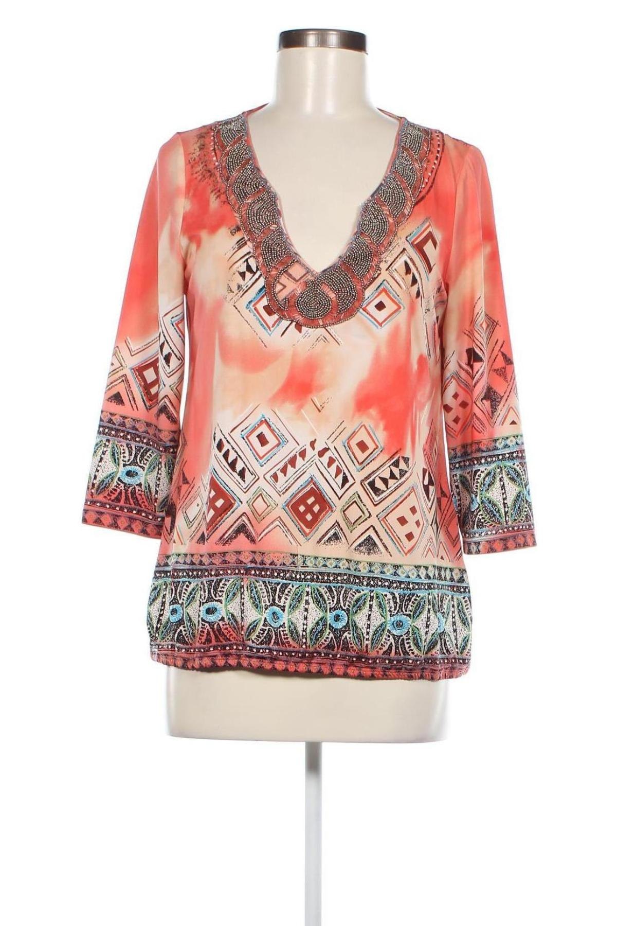 Дамска блуза K-design, Размер M, Цвят Многоцветен, Цена 19,00 лв.