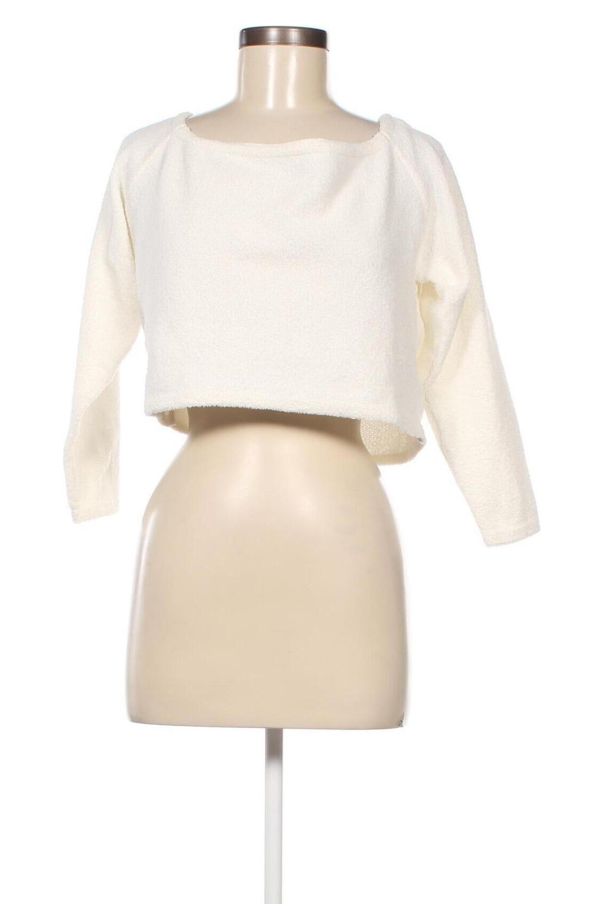 Γυναικεία μπλούζα Monki, Μέγεθος XL, Χρώμα Εκρού, Τιμή 4,96 €