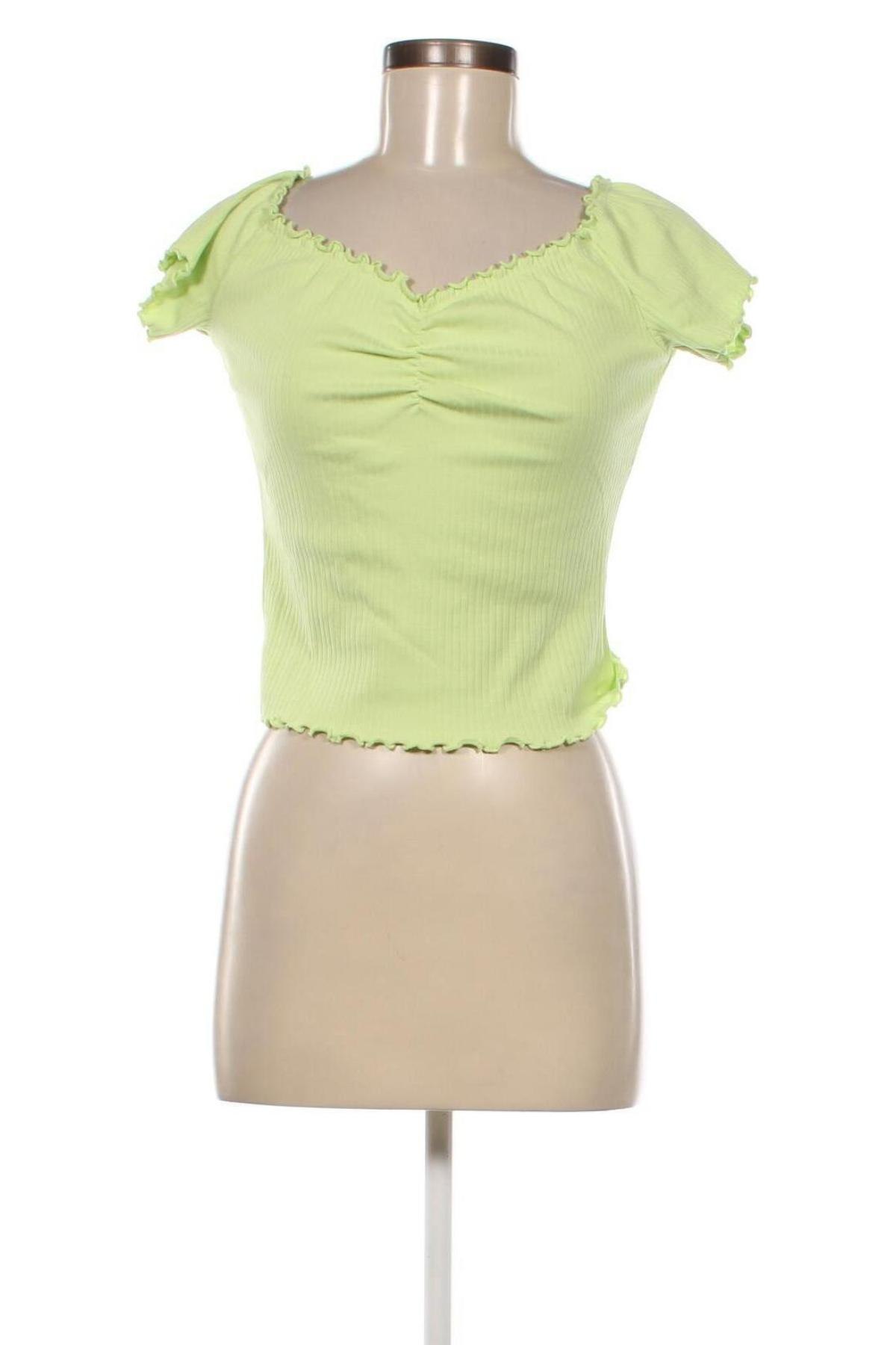 Γυναικεία μπλούζα Monki, Μέγεθος M, Χρώμα Πράσινο, Τιμή 6,60 €