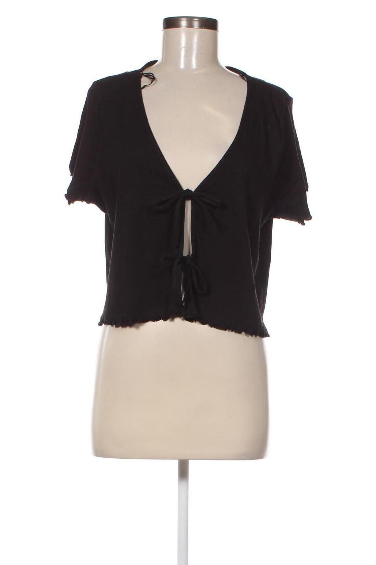 Γυναικεία μπλούζα Monki, Μέγεθος XL, Χρώμα Μαύρο, Τιμή 8,12 €