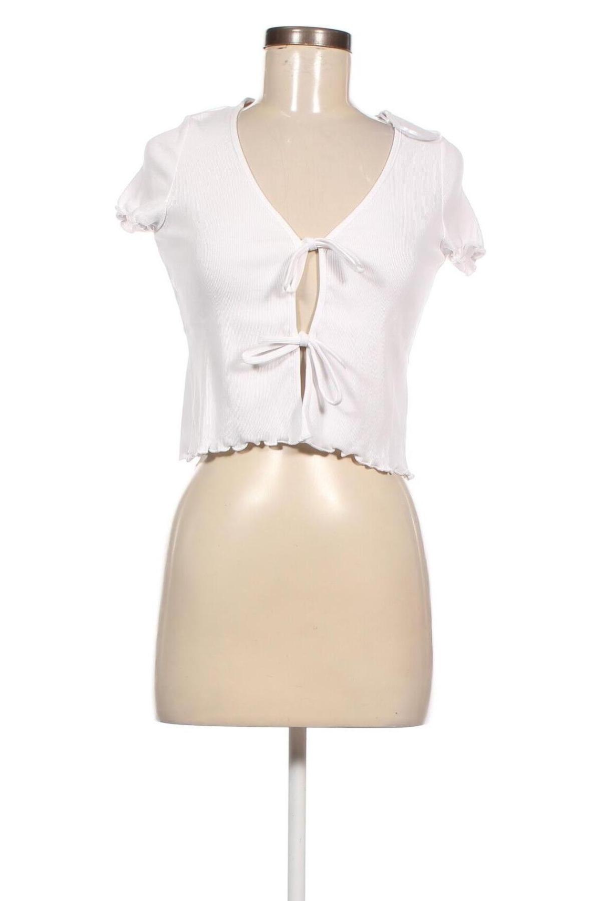 Дамска блуза Monki, Размер XXS, Цвят Бял, Цена 16,80 лв.