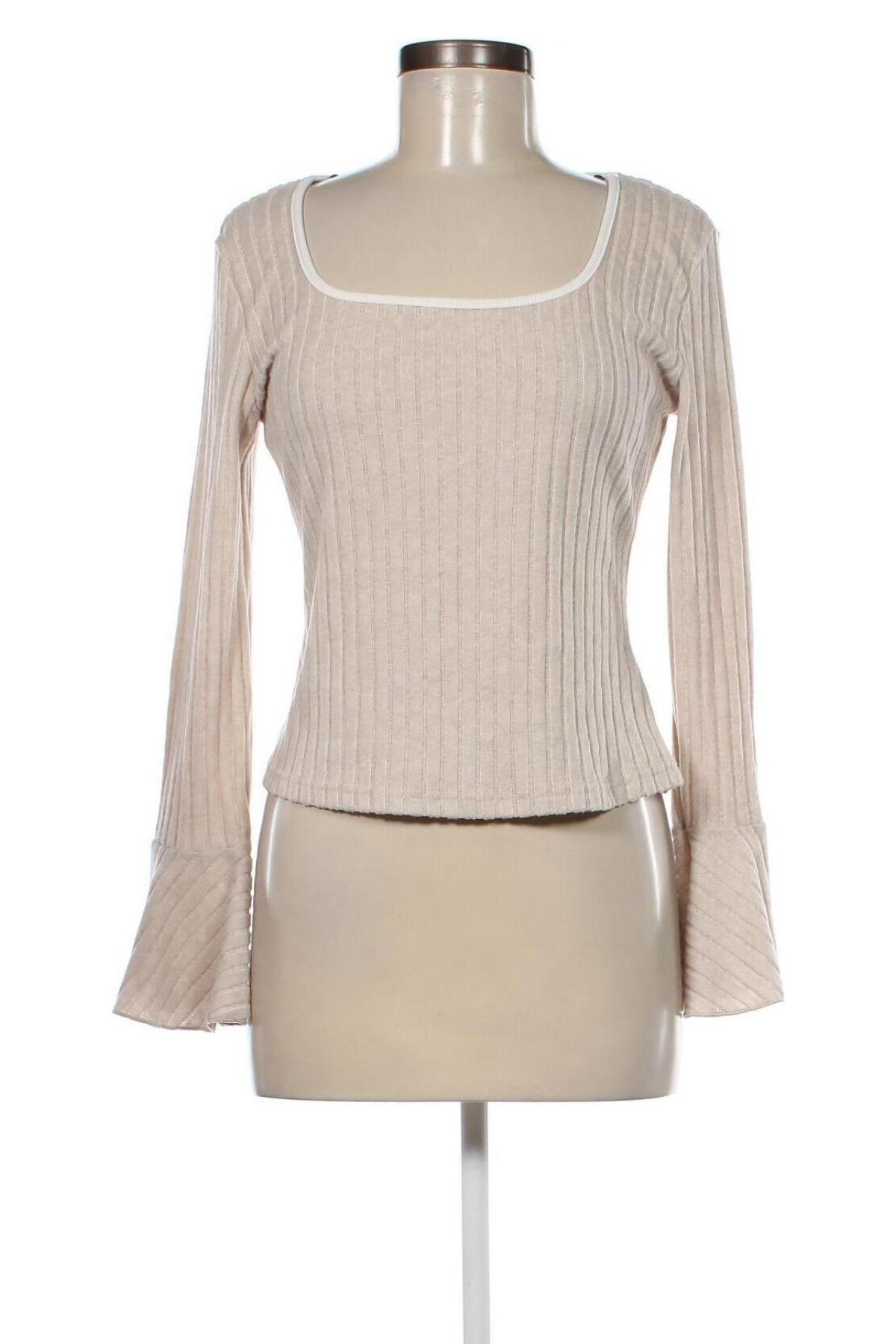 Γυναικεία μπλούζα SHEIN, Μέγεθος L, Χρώμα  Μπέζ, Τιμή 3,76 €