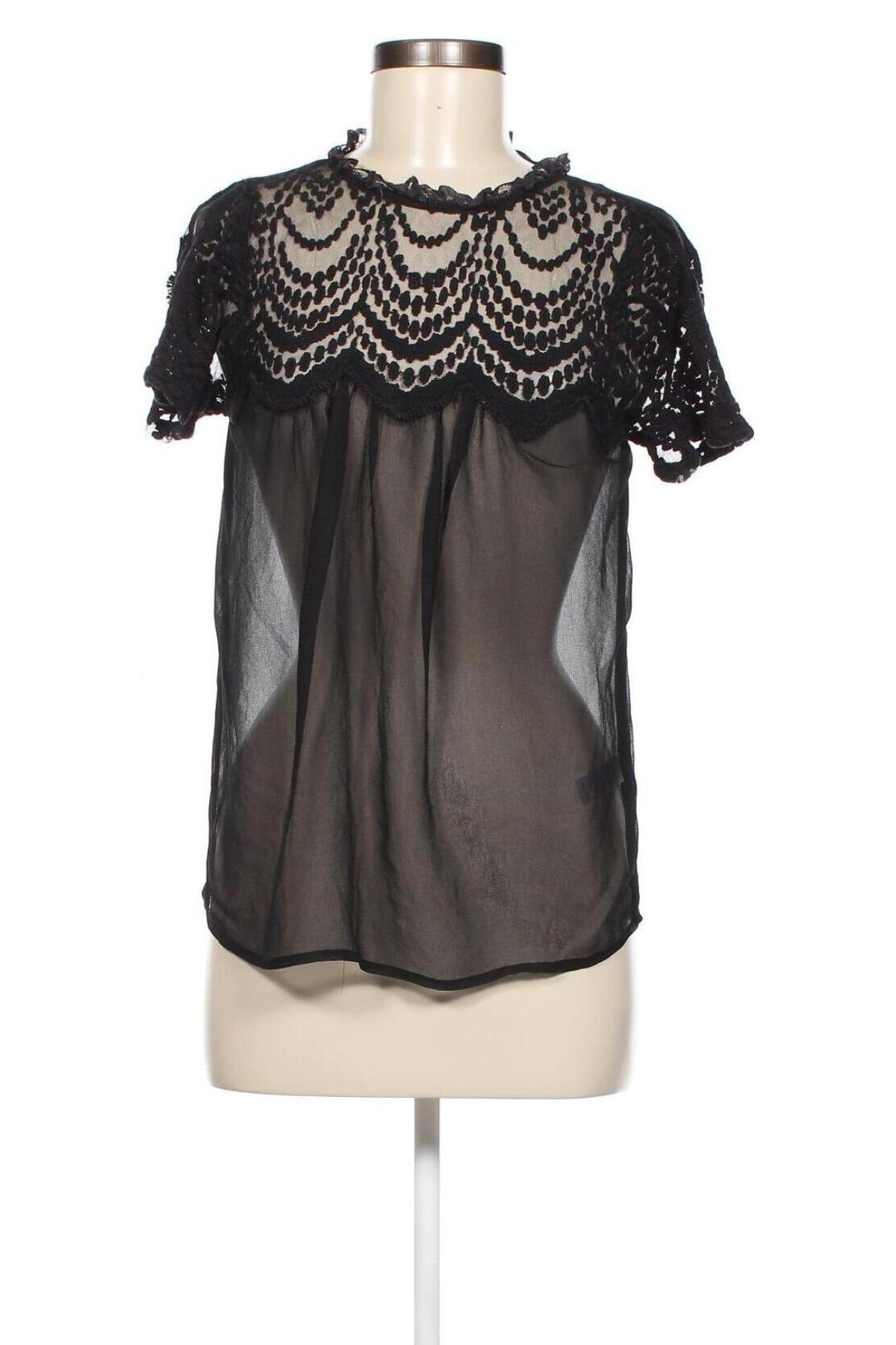 Дамска блуза Topshop, Размер M, Цвят Черен, Цена 17,40 лв.