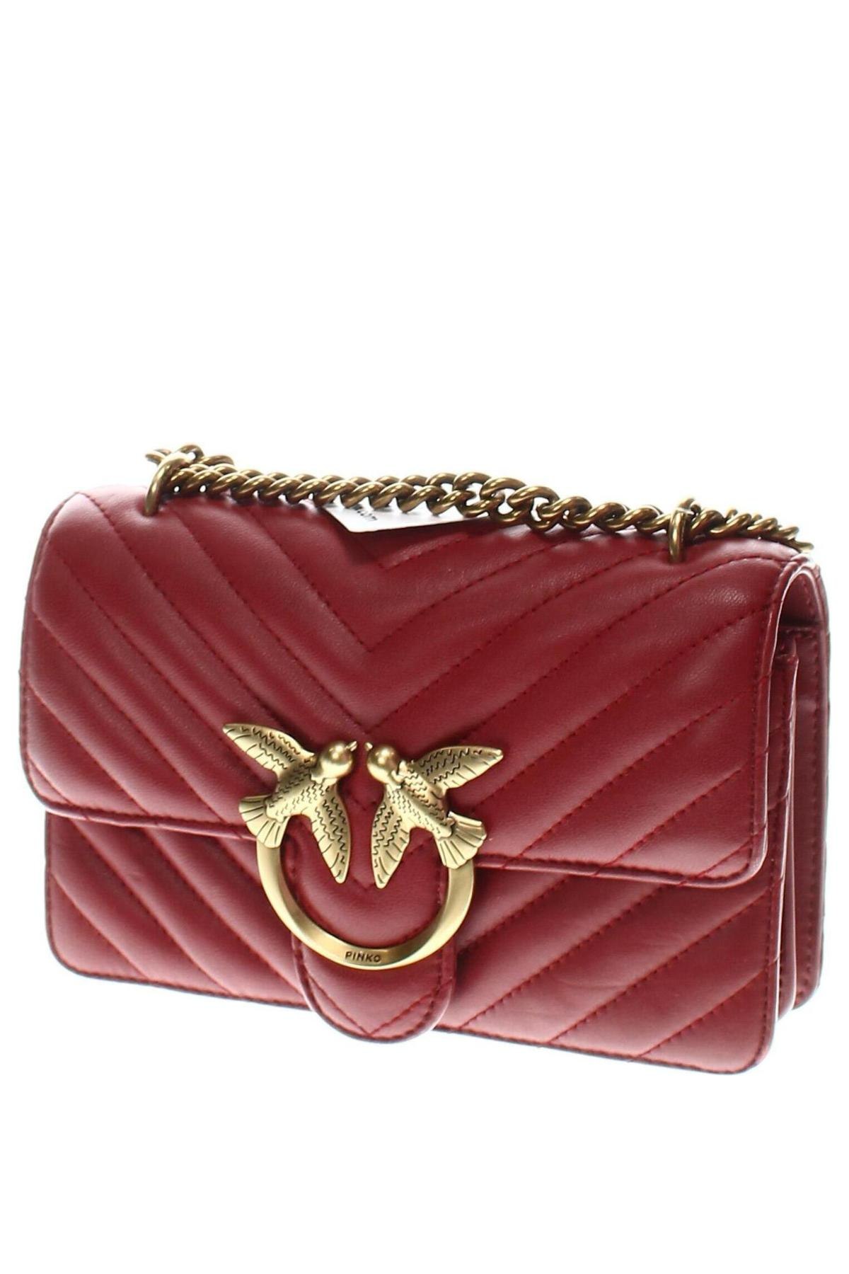 Дамска чанта Pinko, Цвят Червен, Цена 584,97 лв.