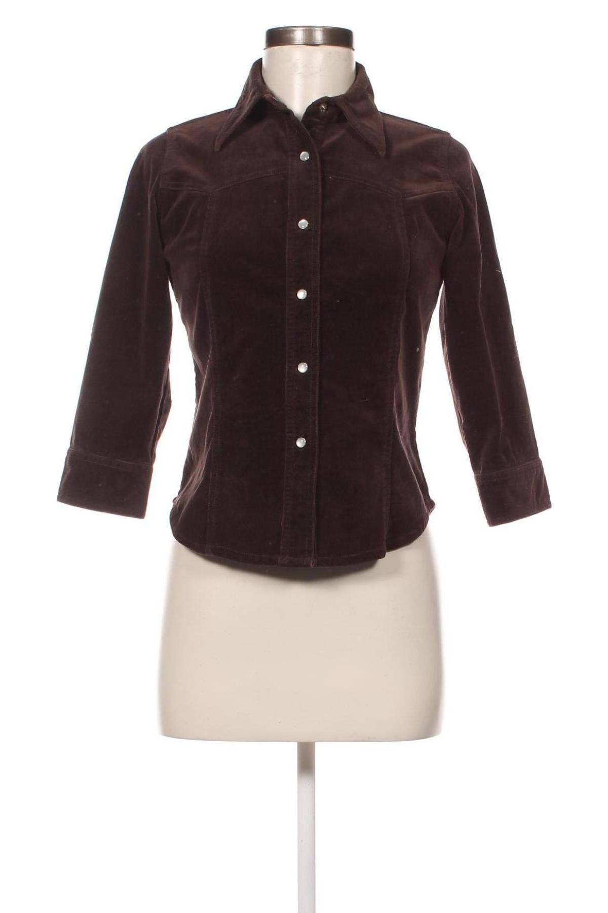 Γυναικείο πουκάμισο, Μέγεθος S, Χρώμα Καφέ, Τιμή 2,63 €