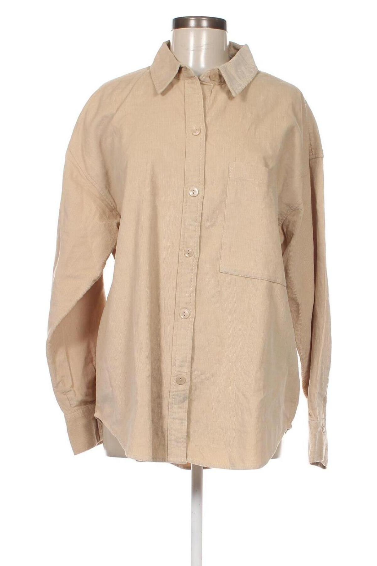 Γυναικείο πουκάμισο Abercrombie & Fitch, Μέγεθος L, Χρώμα  Μπέζ, Τιμή 18,40 €