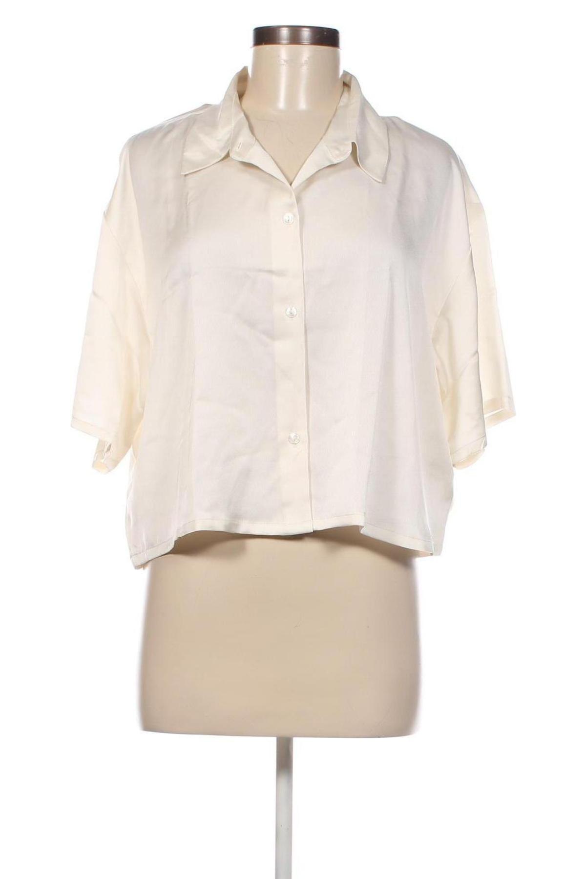 Γυναικείο πουκάμισο Abercrombie & Fitch, Μέγεθος L, Χρώμα Εκρού, Τιμή 18,40 €