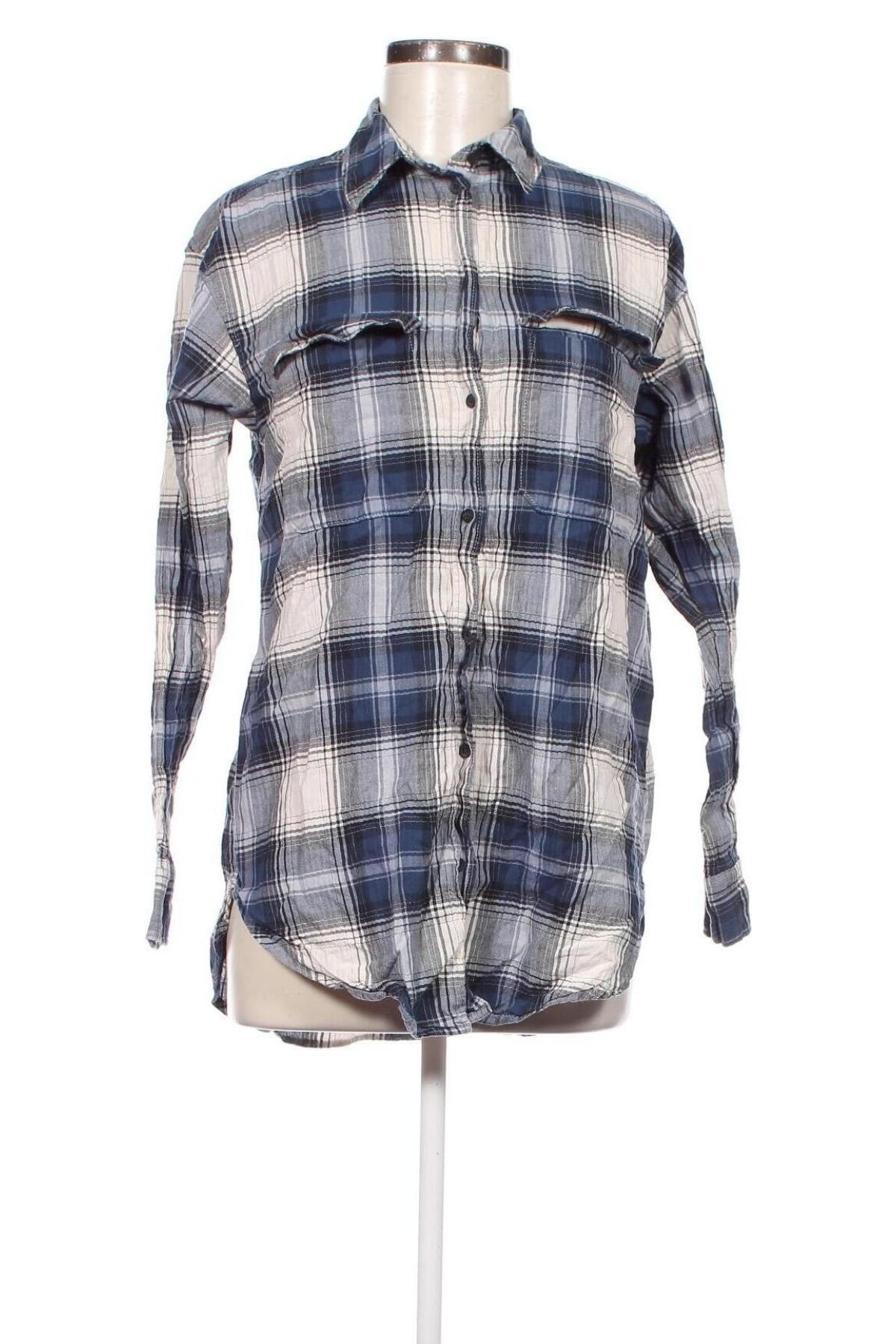 Γυναικείο πουκάμισο H&M, Μέγεθος XS, Χρώμα Μπλέ, Τιμή 1,86 €