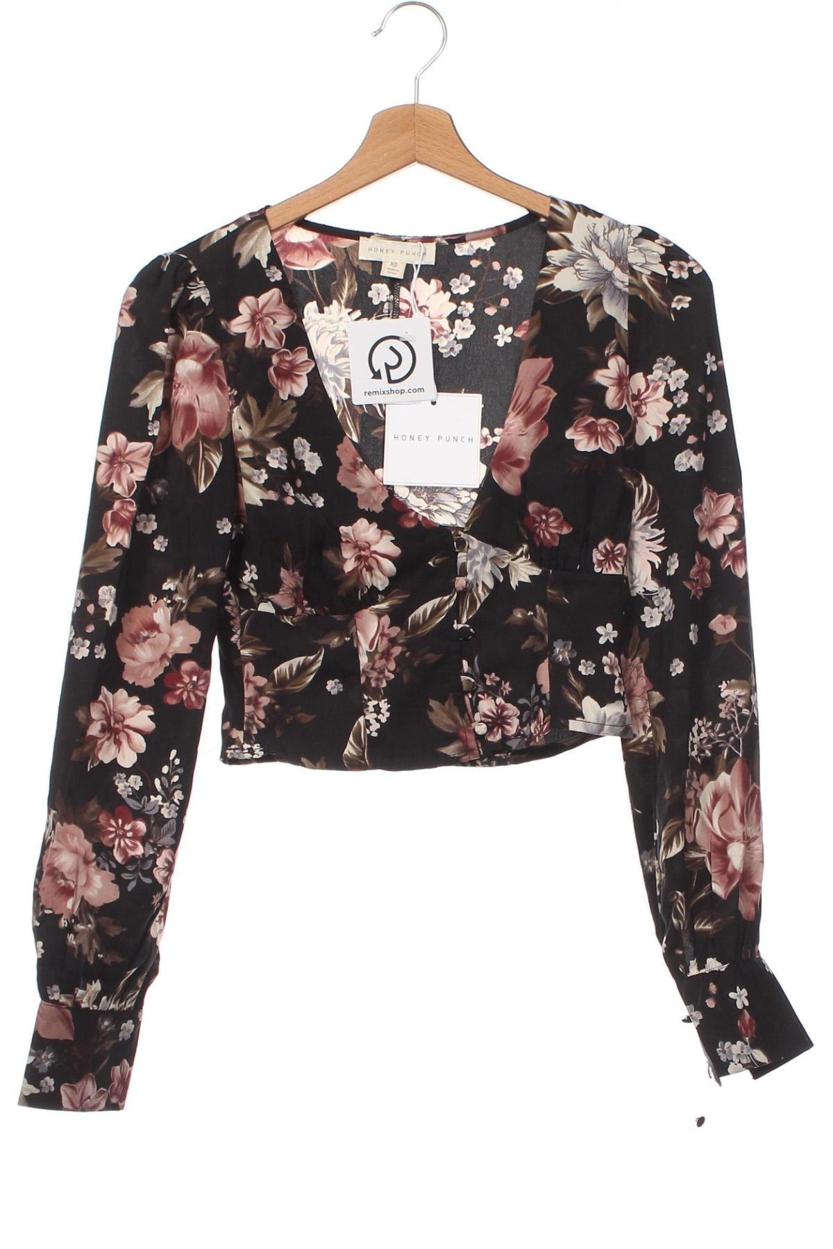 Γυναικείο πουκάμισο Honey Punch, Μέγεθος XS, Χρώμα Πολύχρωμο, Τιμή 5,57 €