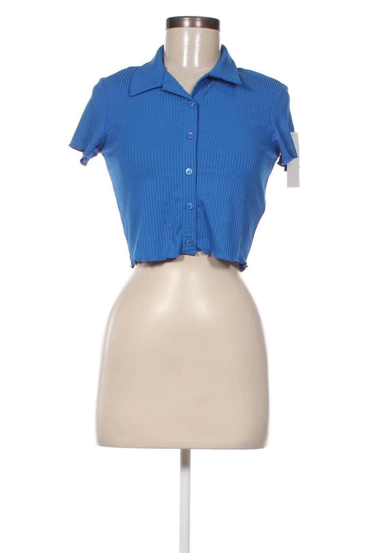 Γυναικείο πουκάμισο NA-KD, Μέγεθος S, Χρώμα Μπλέ, Τιμή 7,05 €