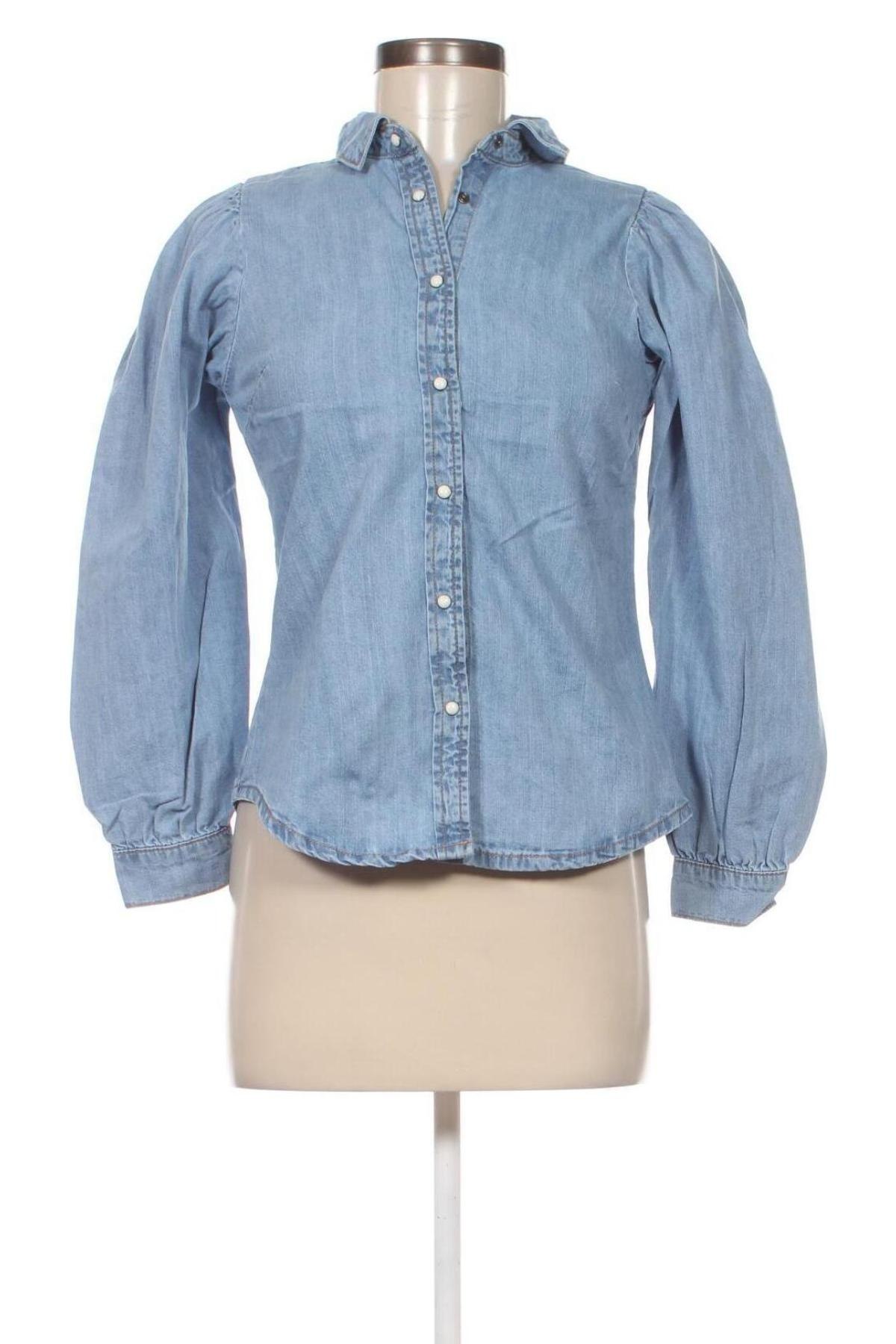 Γυναικείο πουκάμισο ONLY, Μέγεθος XS, Χρώμα Μπλέ, Τιμή 20,62 €
