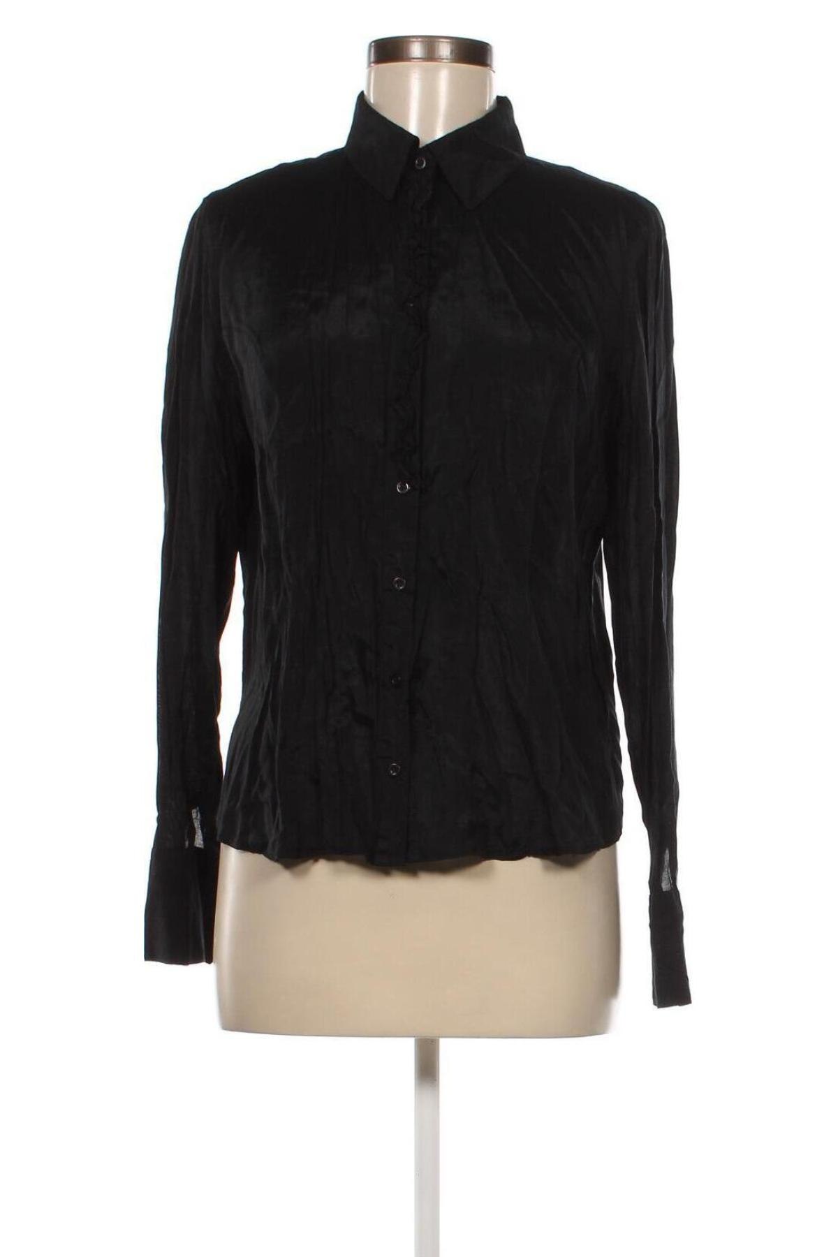 Γυναικείο πουκάμισο She, Μέγεθος L, Χρώμα Μαύρο, Τιμή 4,11 €