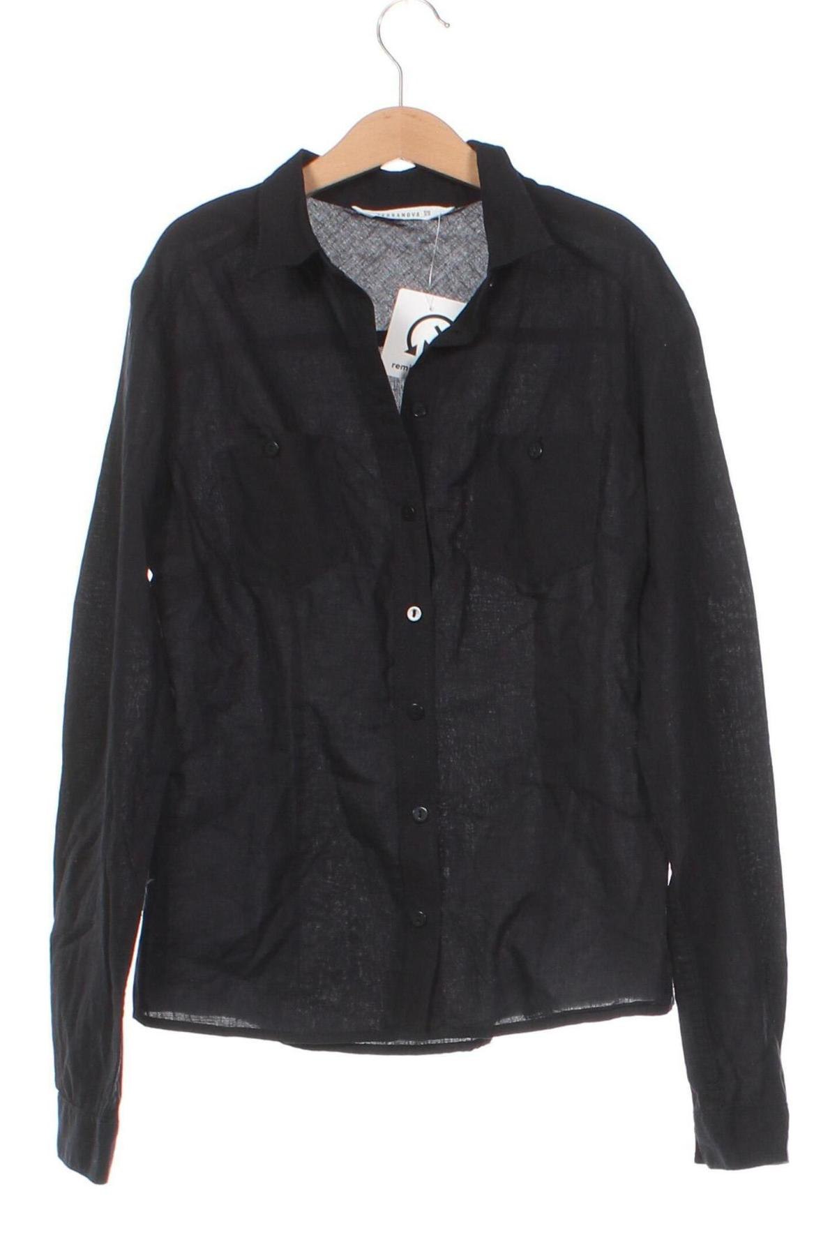 Γυναικείο πουκάμισο Terranova, Μέγεθος XS, Χρώμα Μαύρο, Τιμή 1,86 €