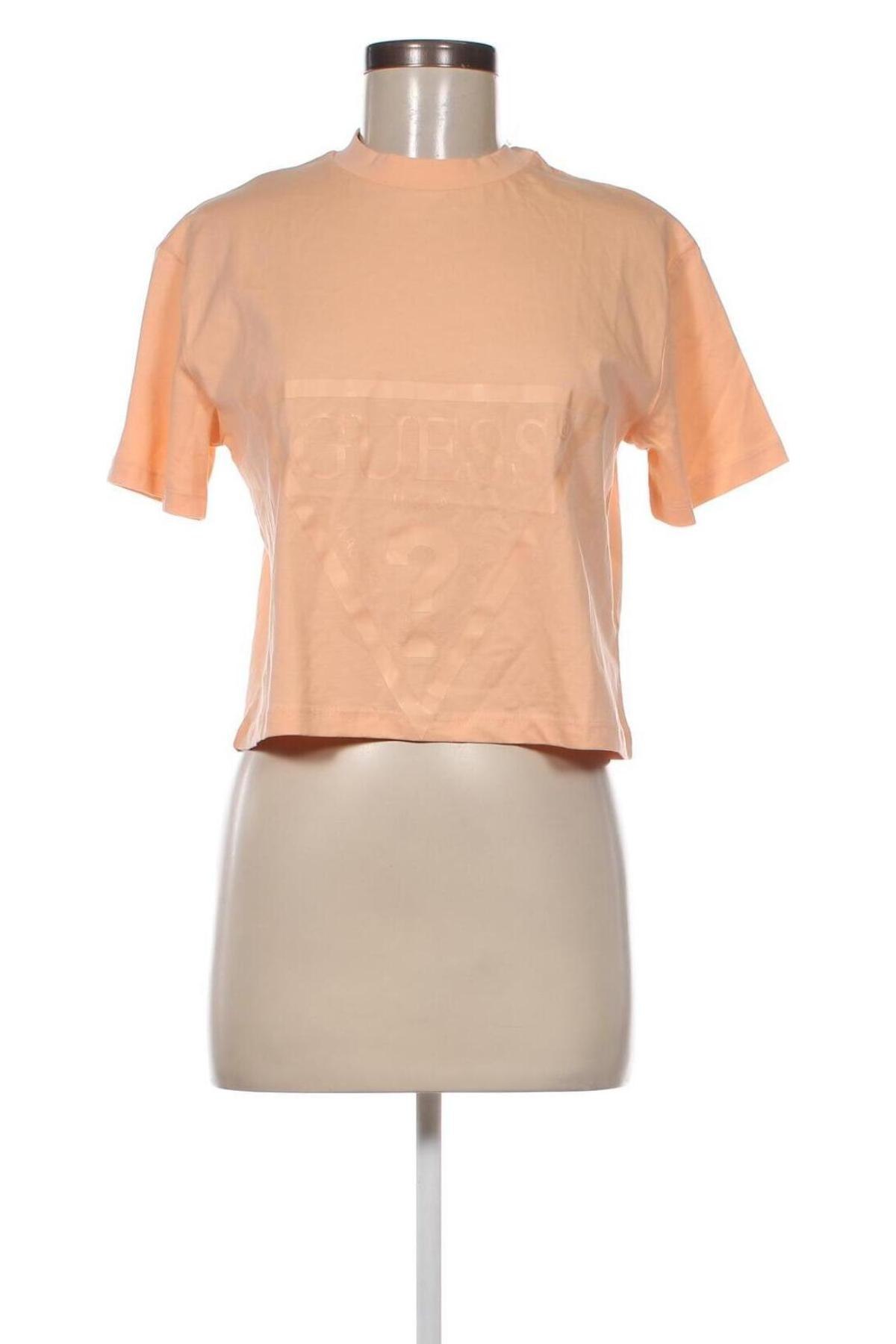 Дамска тениска Guess, Размер M, Цвят Оранжев, Цена 63,00 лв.